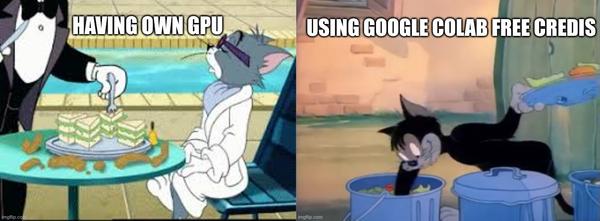 Butch eats GPUs from the garbage while Tom is handfed in luxury